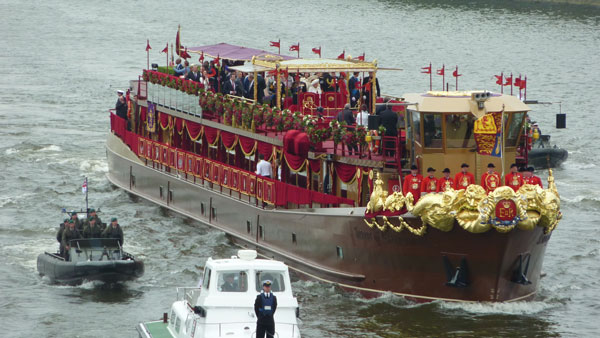 Royal Barge with HRH