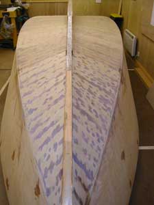 Dry fit of the mid and forward keel sections